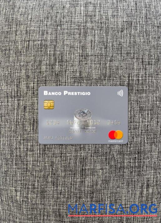 Printable Angola Banco Prestigio, S.A. mastercard photolook front template
